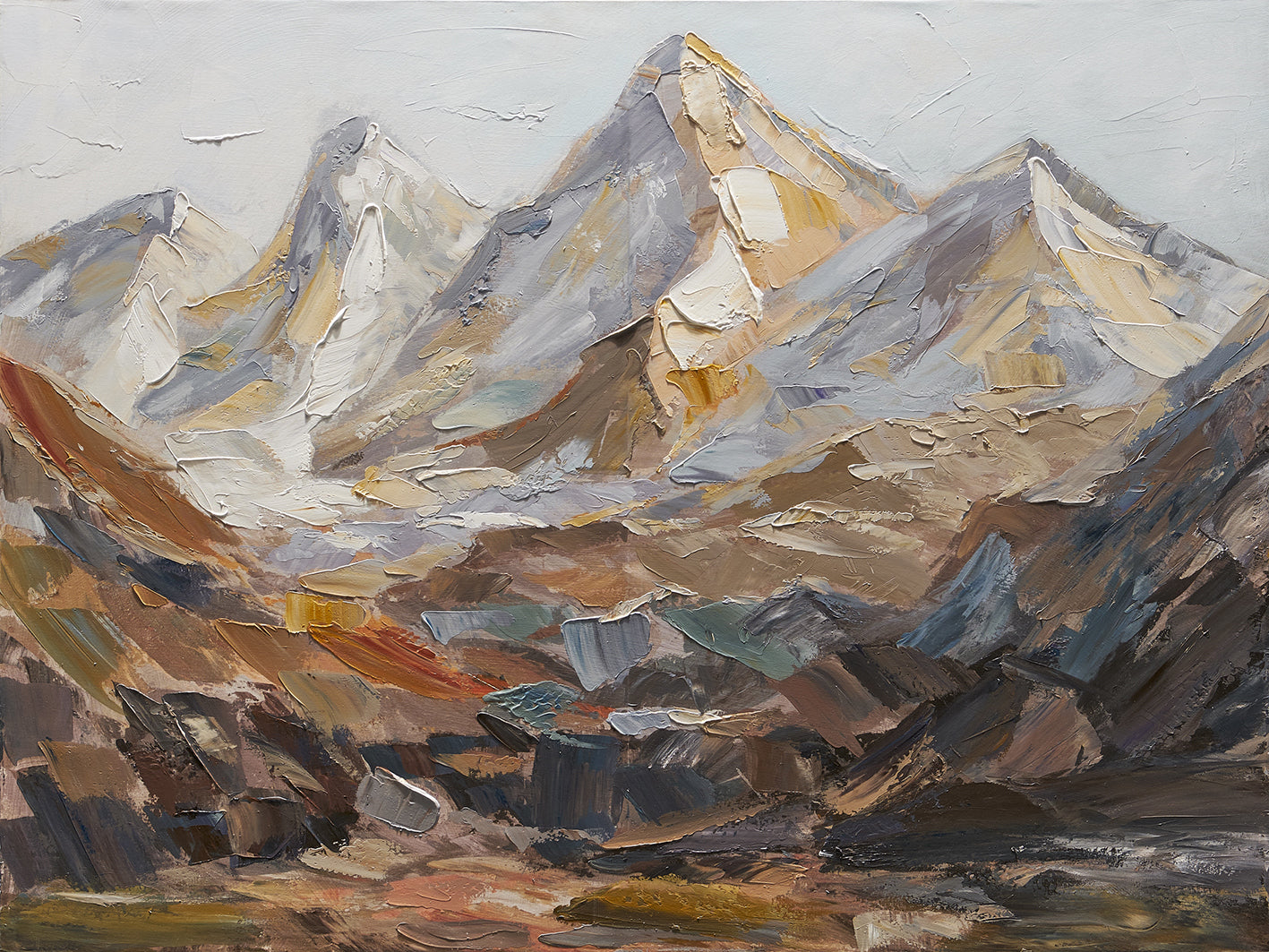 Vuoristomaisema 90 x 120 cm