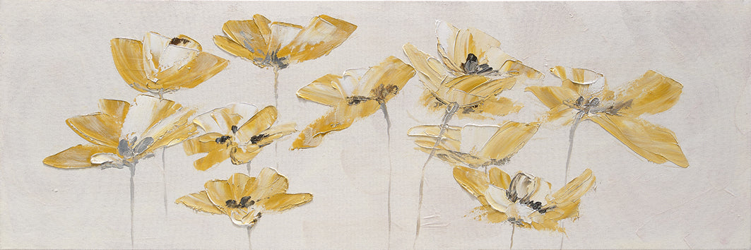 Keltaisia kukkia 90 x 30 cm