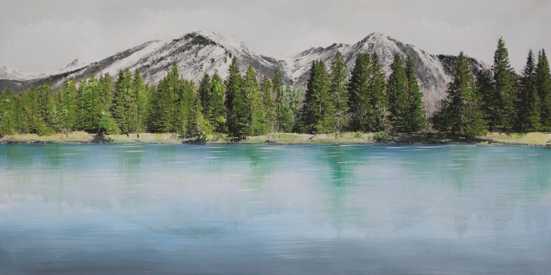 Vuoristojärvi 120 x 60 cm