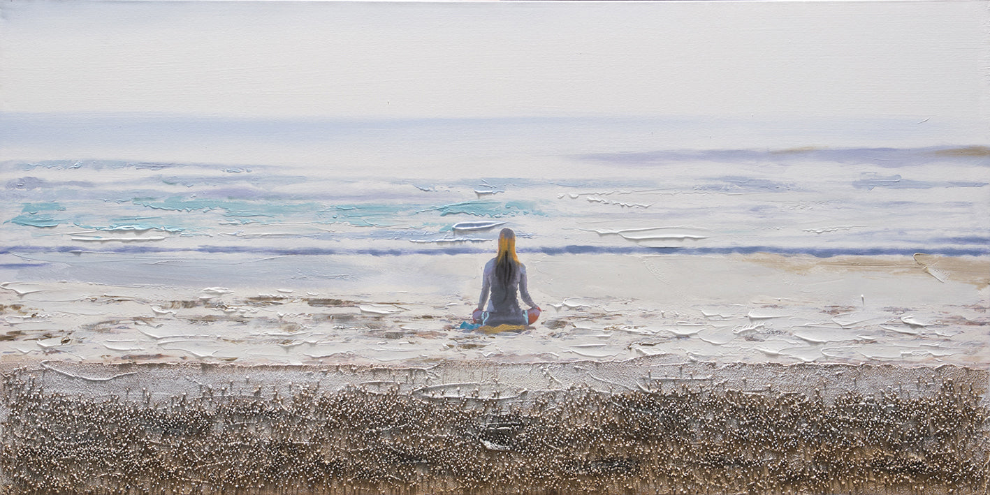 Meditaatio rannalla 120 x 60 cm