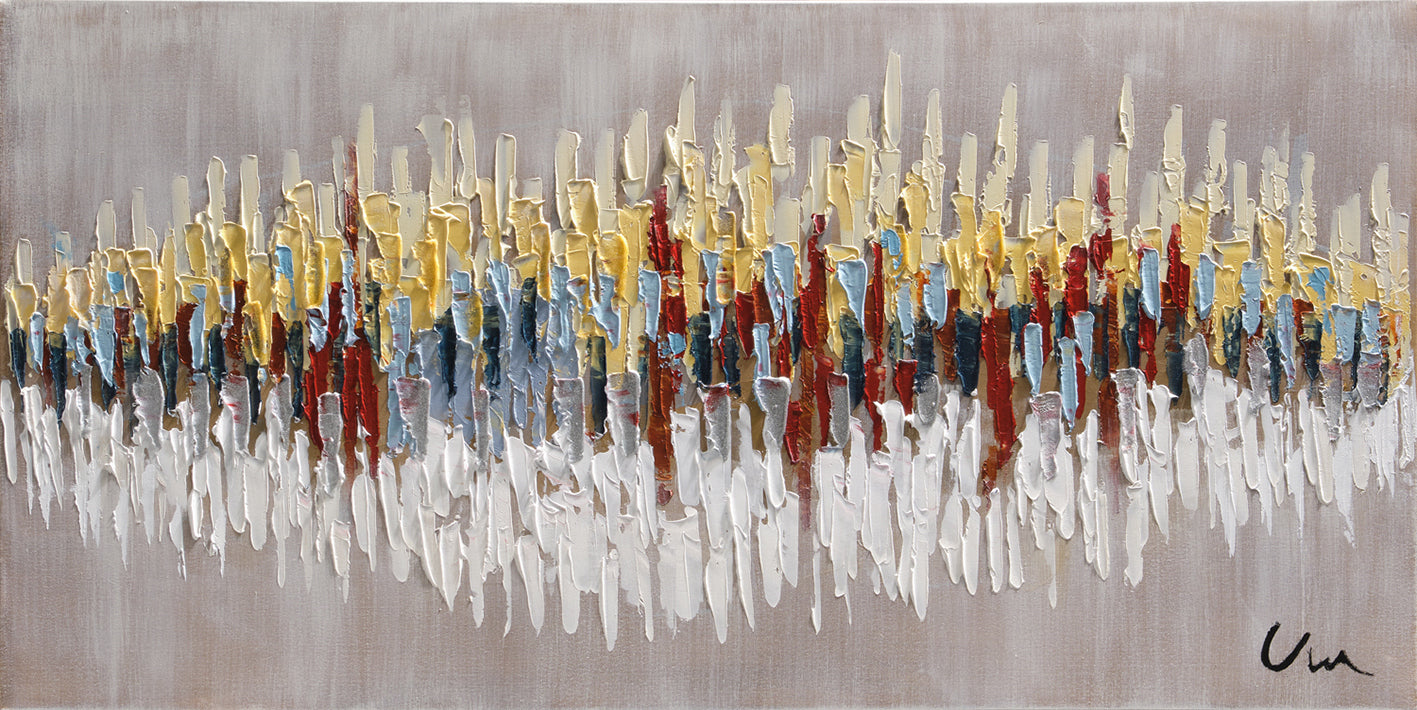 Värikäs abstrakti 120 x 60 cm
