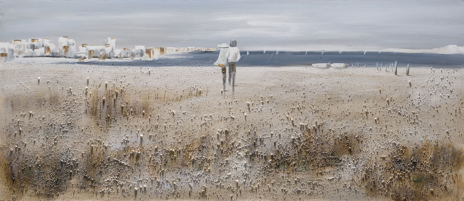 Pariskunta rannalla 150 x 65 cm