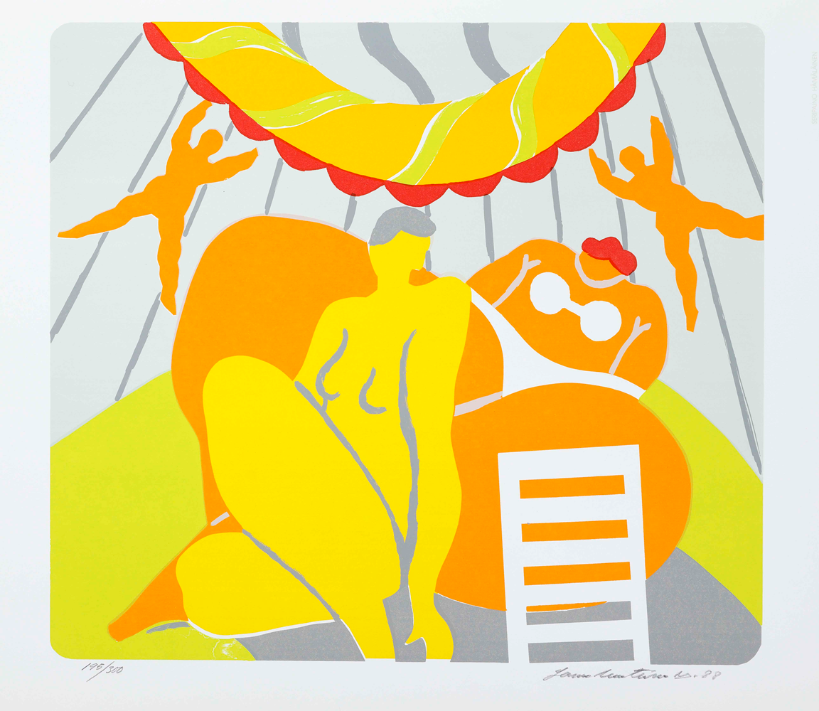 Lasse Marttinen - Ilmasirkus, numeroitu serigrafia