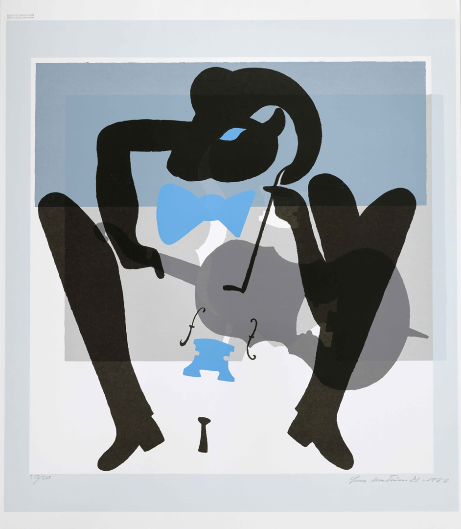 Lasse Marttinen - Pässi sellistinä, numeroitu serigrafia
