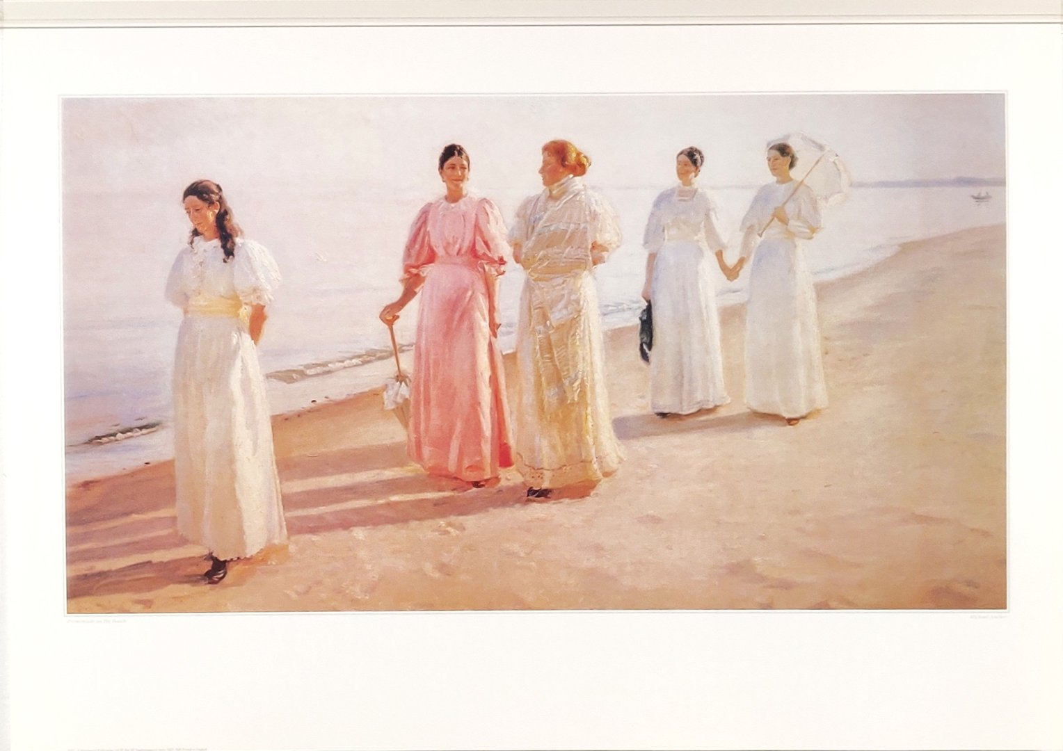 Promenade on beach - Michael Ancher (50x70)