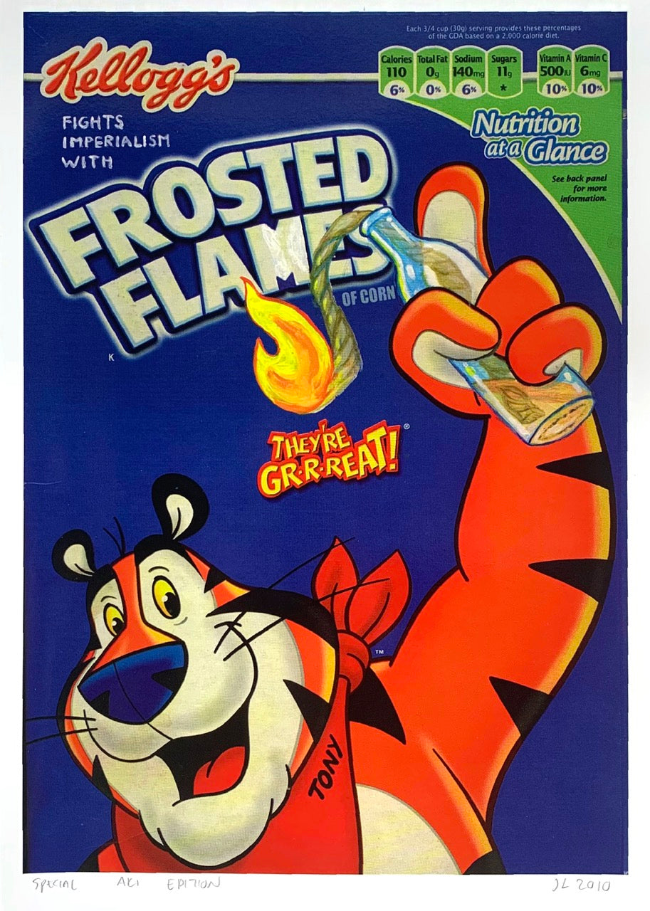 Jani Leinonen - Frosted Flames, numeroitu serigrafia